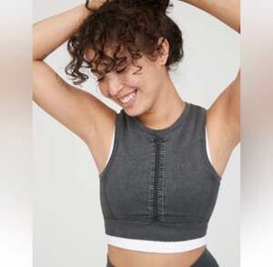 Offline by Aerie Seamless Longline Sports Bra Size Small